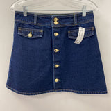 H&M WOMEN'S SKIRT blue gold 6