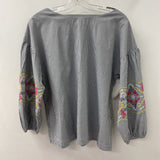 LAUNDRY WOMEN'S BLOUSE/SHIRT navy white pink green yellow L