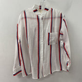 WOMEN'S BLOUSE/SHIRT white blue red M