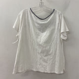 TALBOTS WOMEN'S T-SHIRT white black XL