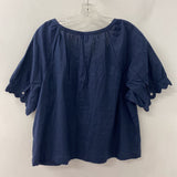 TALBOTS WOMEN'S BLOUSE/SHIRT navy XL