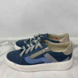 RON WHITE WOMEN'S SNEAKERS blue silver grey 40