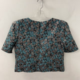 Club Monaco WOMEN'S BLOUSE/SHIRT teal silver 2