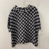 WOMEN'S BLOUSE/SHIRT grey black dots L
