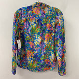 Carre Noir WOMEN'S BLOUSE/SHIRT bright abstract floral L