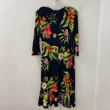 JEANETTE PLUS WOMEN'S DRESS navy multi tropical XL/XXL