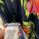 JEANETTE PLUS WOMEN'S DRESS navy multi tropical XL/XXL