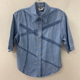 LAFEINIER WOMEN'S BLOUSE/SHIRT chambray S
