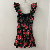 alice + olivia WOMEN'S DRESS black pink floral 4