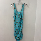 WOMEN'S DRESS palm tree print M