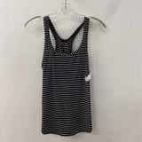 LULULEMON WOMEN'S ACTIVE TOP black white stripe S