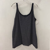 sejour WOMEN'S PLUS TOP black white 3X