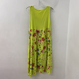 me & gee WOMEN'S DRESS lime multi floral L