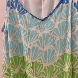 lilly pulitzer WOMEN'S DRESS white blue green M