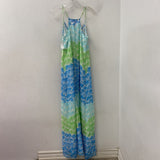 lilly pulitzer WOMEN'S DRESS white blue green M