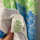 lilly pulitzer WOMEN'S DRESS white blue green M
