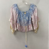 SURF GYPSY WOMEN'S TOP pink blue white M