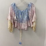 SURF GYPSY WOMEN'S TOP pink blue white M