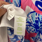 lilly pulitzer WOMEN'S DRESS blue white pink M