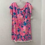 lilly pulitzer WOMEN'S DRESS blue pink white S