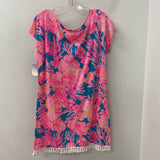 lilly pulitzer WOMEN'S DRESS blue pink white S