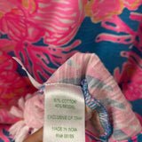 lilly pulitzer WOMEN'S DRESS blue pink white S