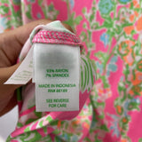 lilly pulitzer WOMEN'S DRESS pink green white orange S