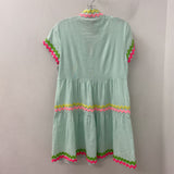 WOMEN'S DRESS mint pink yellow M