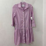 THE SHIRT WOMEN'S DRESS mauve white M