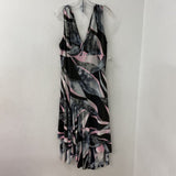 WOMEN'S PLUS DRESS pink grey metallic 20