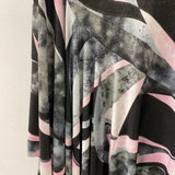 WOMEN'S PLUS DRESS pink grey metallic 20