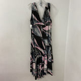 WOMEN'S PLUS DRESS pink grey metallic 20