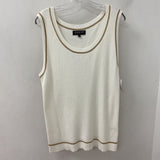 JNY jones new york WOMEN'S PLUS TOP white fawn 3X