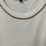 JNY jones new york WOMEN'S PLUS TOP white fawn 3X