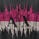 A/X armani exchange WOMEN'S TANK/CAMI black pink silver S