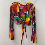 ROCK 'N KARMA WOMEN'S TOP black multi M