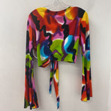 ROCK 'N KARMA WOMEN'S TOP black multi M