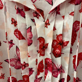 JNY jones new york WOMEN'S BLOUSE/SHIRT white pink butterfly print 16W