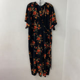 MICHELSTUDIO collection WOMEN'S PLUS DRESS black orange floral 22