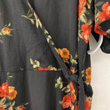 MICHELSTUDIO collection WOMEN'S PLUS DRESS black orange floral 22
