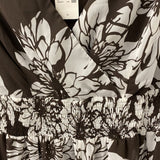 LANE BRYANT WOMEN'S PLUS DRESS brown floral print 18