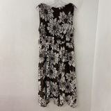 LANE BRYANT WOMEN'S PLUS DRESS brown floral print 18