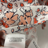 JNY jones new york WOMEN'S T-SHIRT white pink floral M