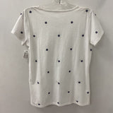 WOMEN'S T-SHIRT white navy S