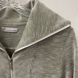 WOMEN'S DRESS white grey stripe S