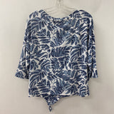CLEO WOMEN'S TOP white blue floral SP