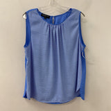 JNY jones new york WOMEN'S TANK/CAMI blue chevron print 16