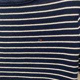 TOMMY HILFIGER WOMEN'S T-SHIRT navy white stripe S