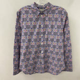 J CREW WOMEN'S BLOUSE/SHIRT white lilac pink multi floral 8
