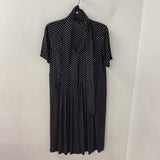Massimo Dutti WOMEN'S DRESS black white geo 6